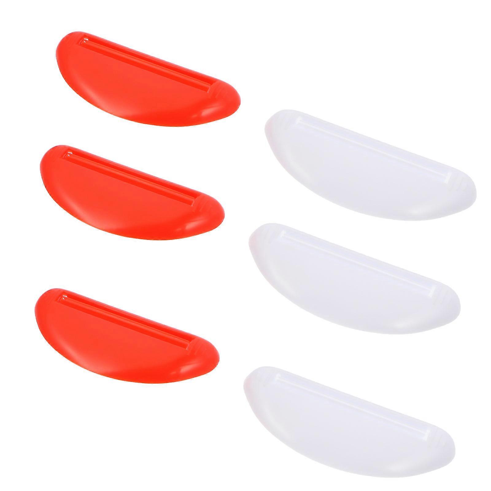 6pcs Practical Manual Toothpaste Squeezer Handheld Extruder (Random Color)