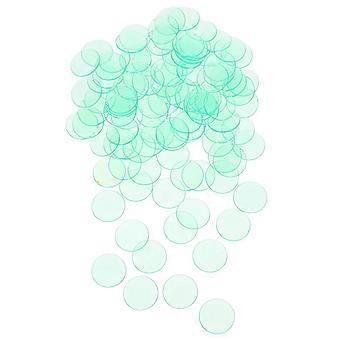 100pcs Translucent Bingo Markers Bingo Supplies Plastic Bingo Counting Chips Game Counting Chips