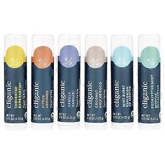 Cliganic, Organic Lip Balm Set, Rainforest Fresh , 6 Pack, 0.15 fl oz (4.25 ml) Each, 2-Pack
