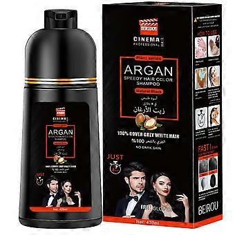 Arganolja hårfärgsschampo, snabb grått hårtäckning med naturliga ingredienser