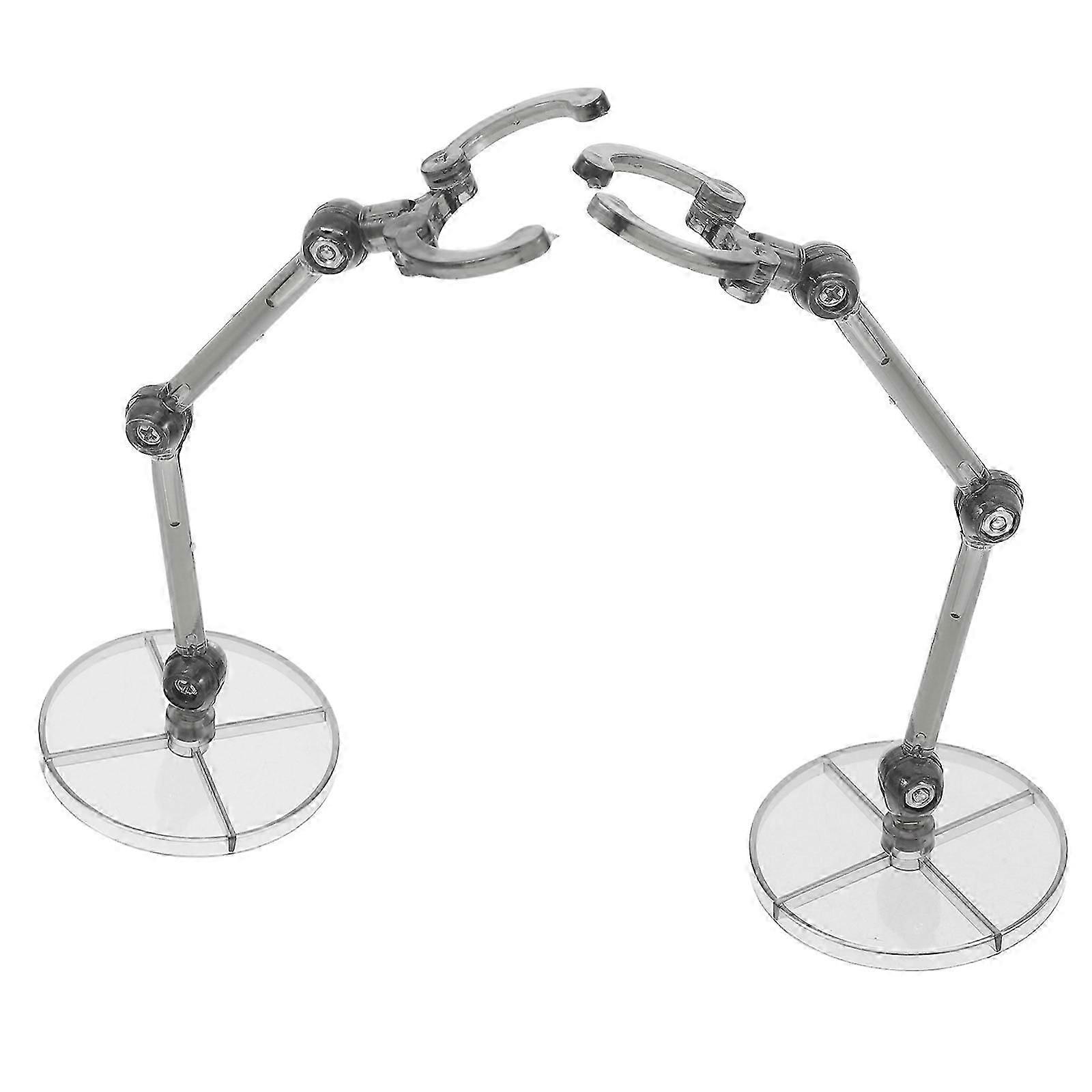 Action Figure Stand, Model Display Holder, 2Pcs Black Plastic