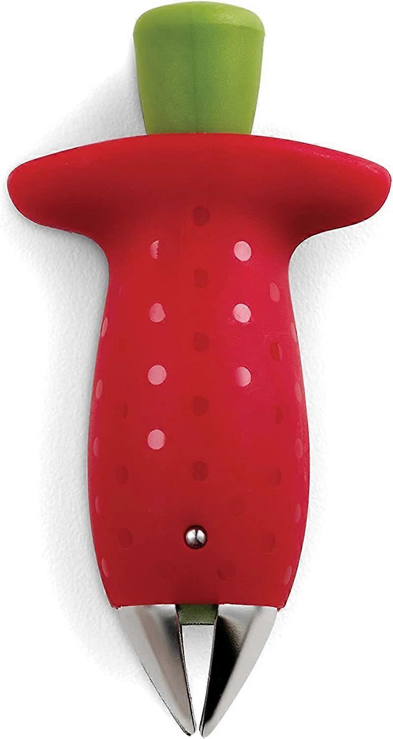 Original Stem Gem Strawberry Huller, Red/Green -