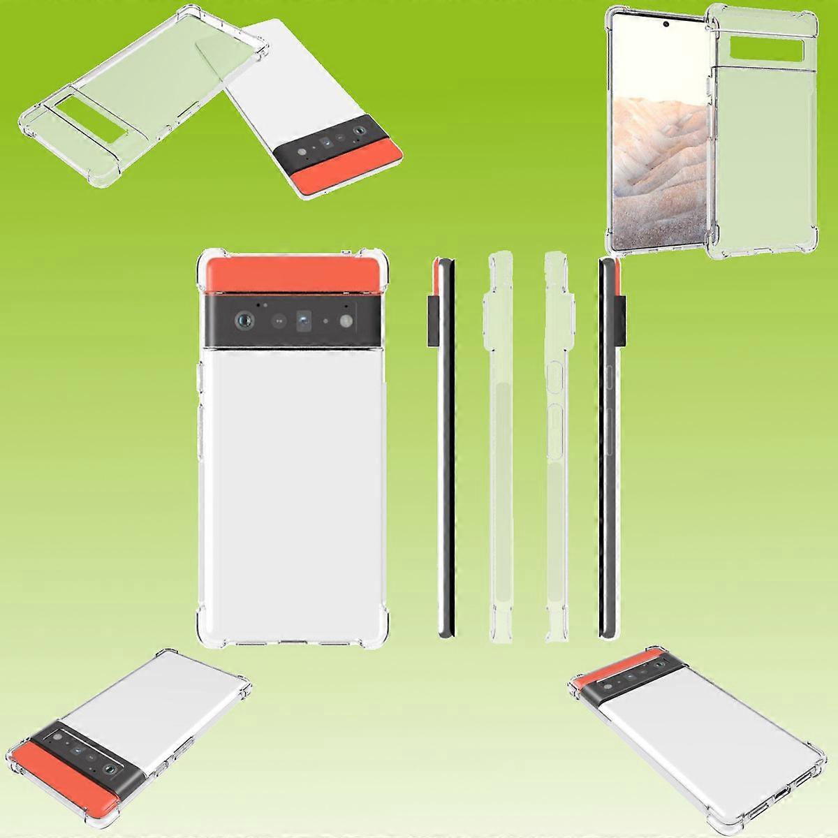 For Google Pixel 6 Pro Shock Silicone Case Protective Transparent Bag Cases Cover New