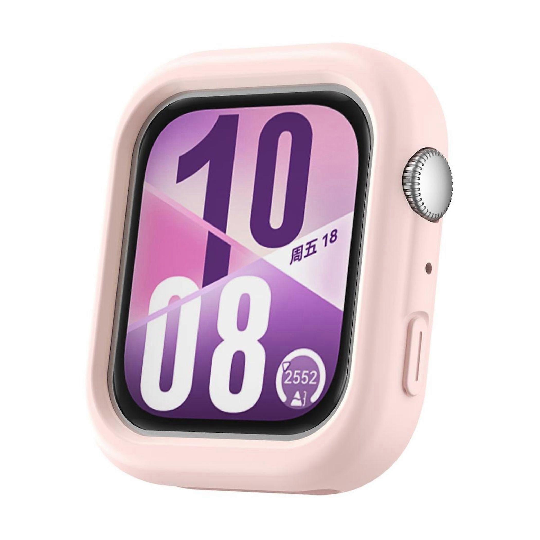 Silicone Protective Case for Huawei Watch Fit 4 Half Coverage Case Pink