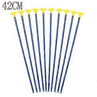 10 Pieces 42 cm Suction Cup Bow Arrows Spare Arrows, Compatible with Boys Girls Kids Gift (Blue)