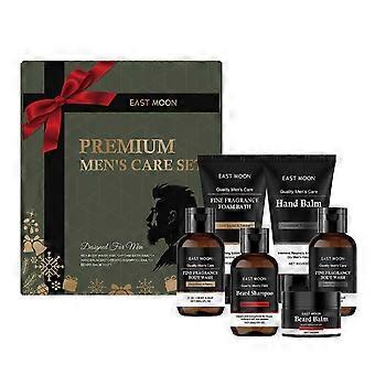 2-delige kerstverzorgingsset voor mannen, dagelijkse verfrissende verzorging voor lichaam, gezicht en baard, ideaal kerstcadeau.