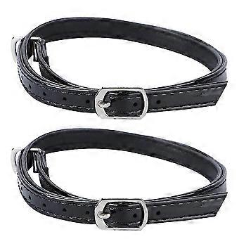 1Pair Woman Faux Leather High Heel Shoelace Anti-Drop Cross Shoe Straps