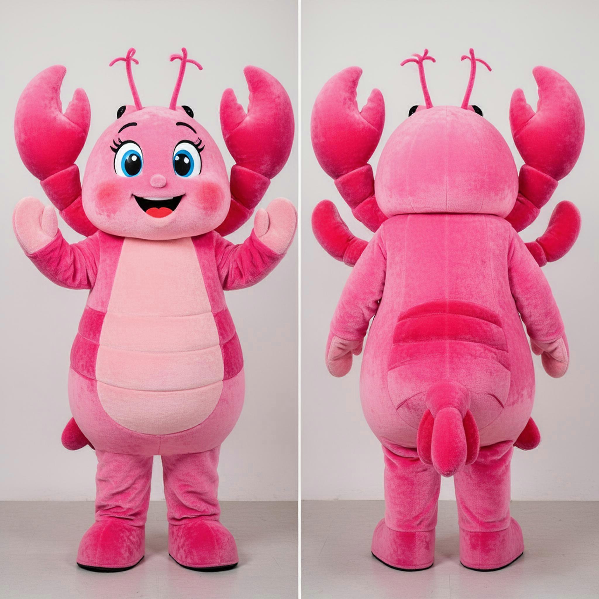 MASTICOT Pink Rounded Lobster Bisque Mascot