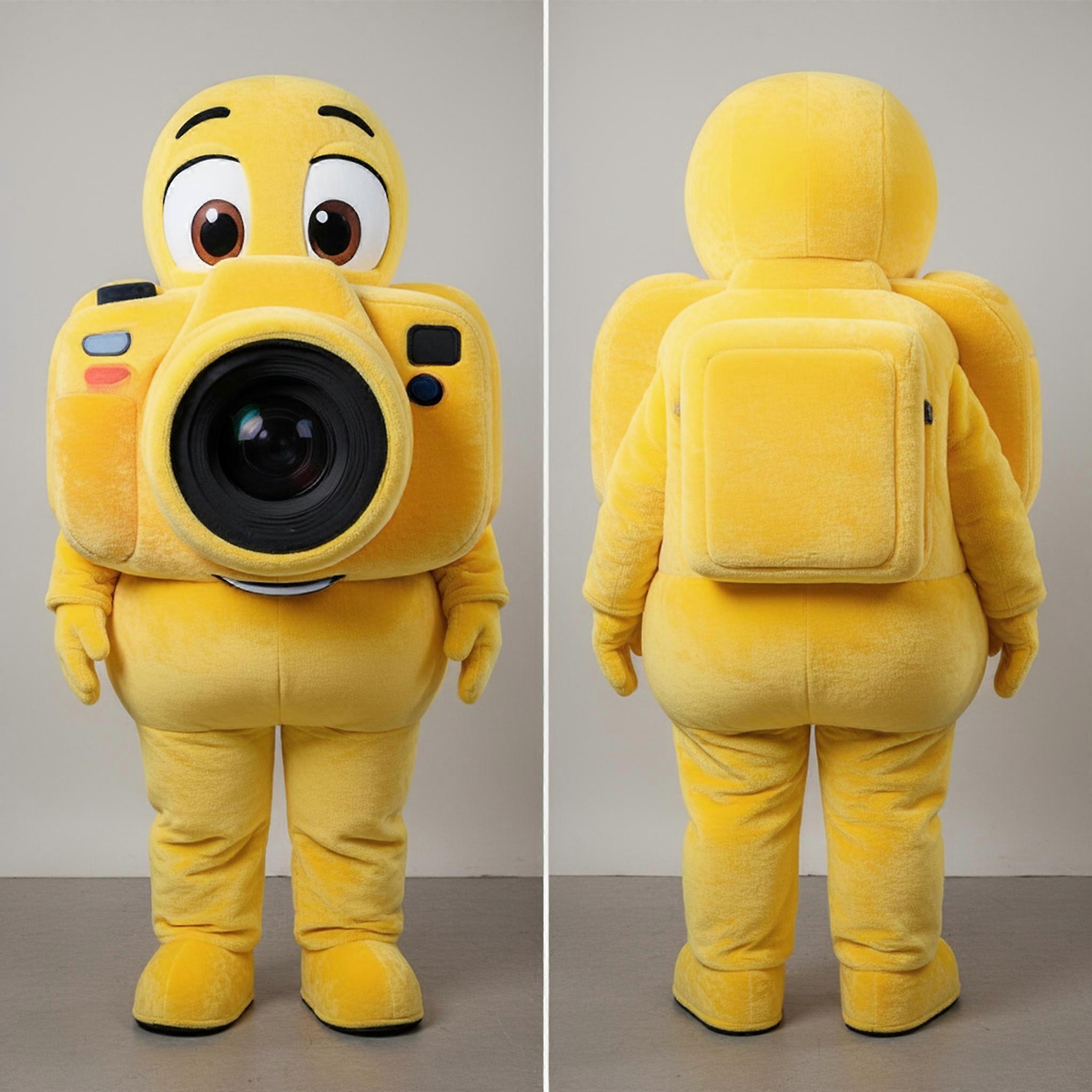 MASTICOT Bright Yellow Playful Camera Mascot