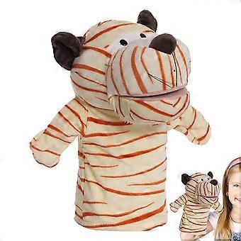 Handpuppen Tier 25cm | Plush Hand Puppets for Kids | Tiger Design | Ideal for Theater Performances and Birthday Gifts