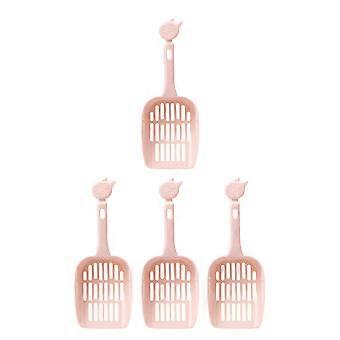 Cat Sand Scooper Durable PP for Pet Litter Cleaning 4Pcs