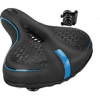 Oversized Rebound Memory Foam Gel Bicycle Saddle, Ergonomic Hollow Shock Absorbing Waterproof, Blue