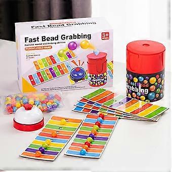 Color Matching Line Game with Grab Machine, Family Party Board Game with Colorful Beads, Durable Plastic for Birthdays, Creative Gift Idea