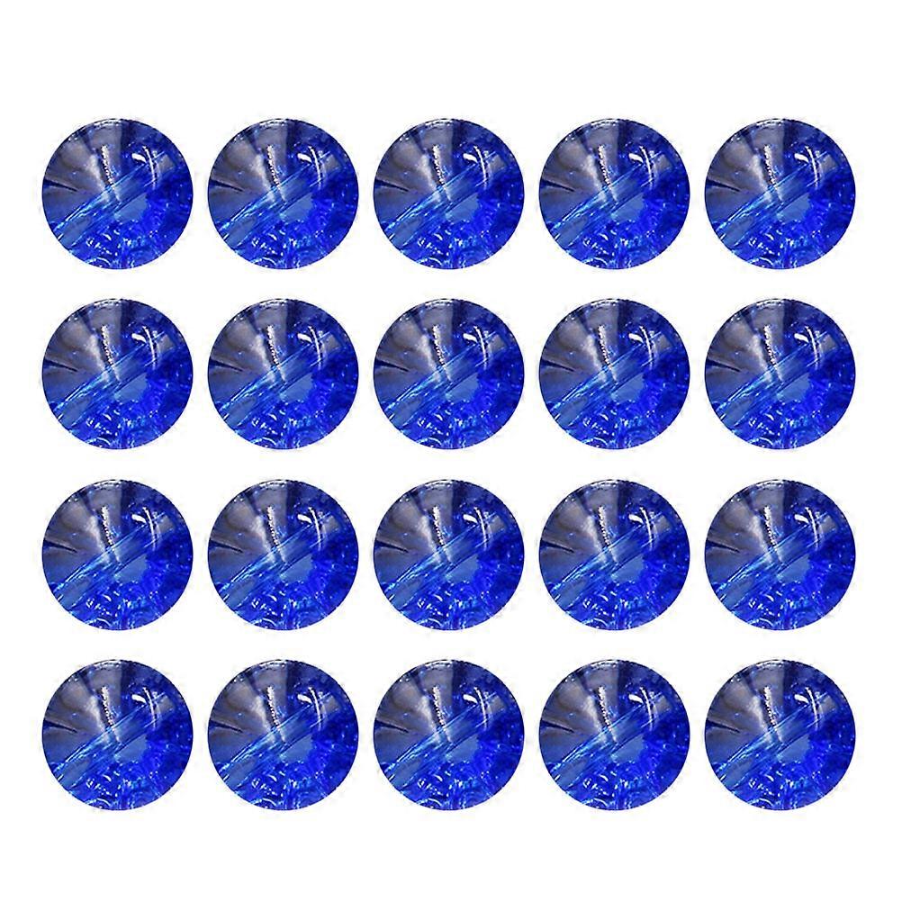 Blue Crystal Button Simple Sweater Button for Sewing 50Pcs DIY Accessory