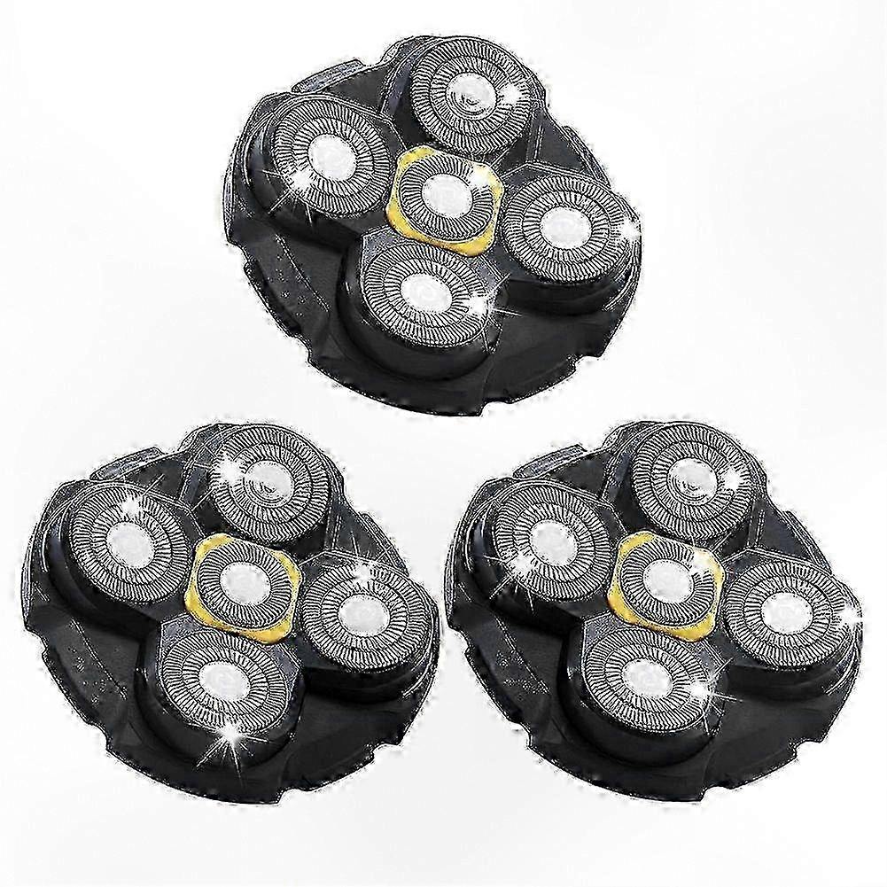 Shaving Heads compatible with Men, 3-Pack Smooth Replacement Cartridges