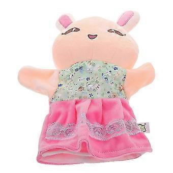 Plush Cartoon Animal Hand Puppet for Storytelling and Parent-Child Interaction Toy.C8