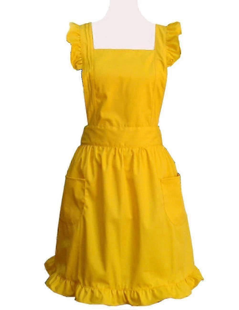 Cotton Kitchen Apron With Pockets And Ties