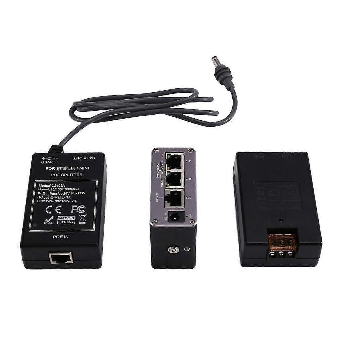 Rugged POE Injector Splitter 24V Input