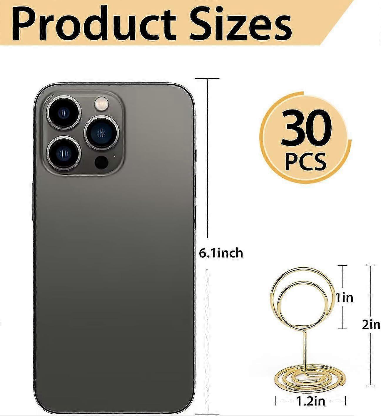 Gold Table Number Holders 30 Pack