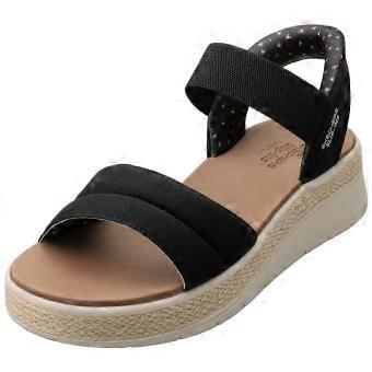 Skechers Slip-ins Bobs Sun Ray Vegan Womens Walking Sandals in Black