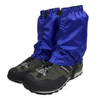 Waterproof Hiking Gaiters Adjustable Breathable Boot Covers for Men and Women Outdoor Walking Blue