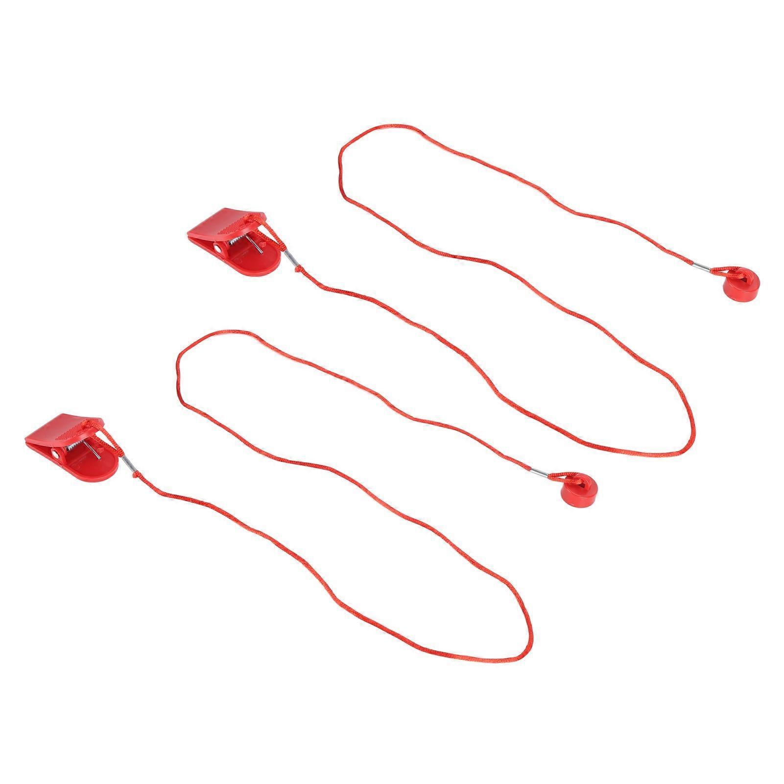 2PCS Universal Treadmill Safety Keys Security Magnet Lock Emergency Stop Switch for Running Machine