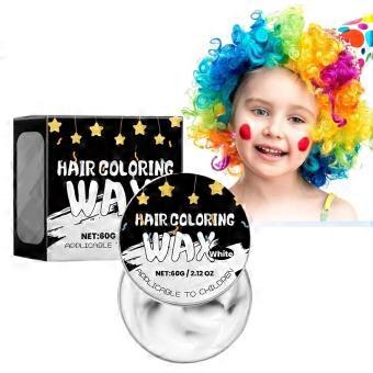 Temporary Hair Color Wax White 60g, Instant Color and Styling, Washable Hair Dye for Kids Adults Cosplay
