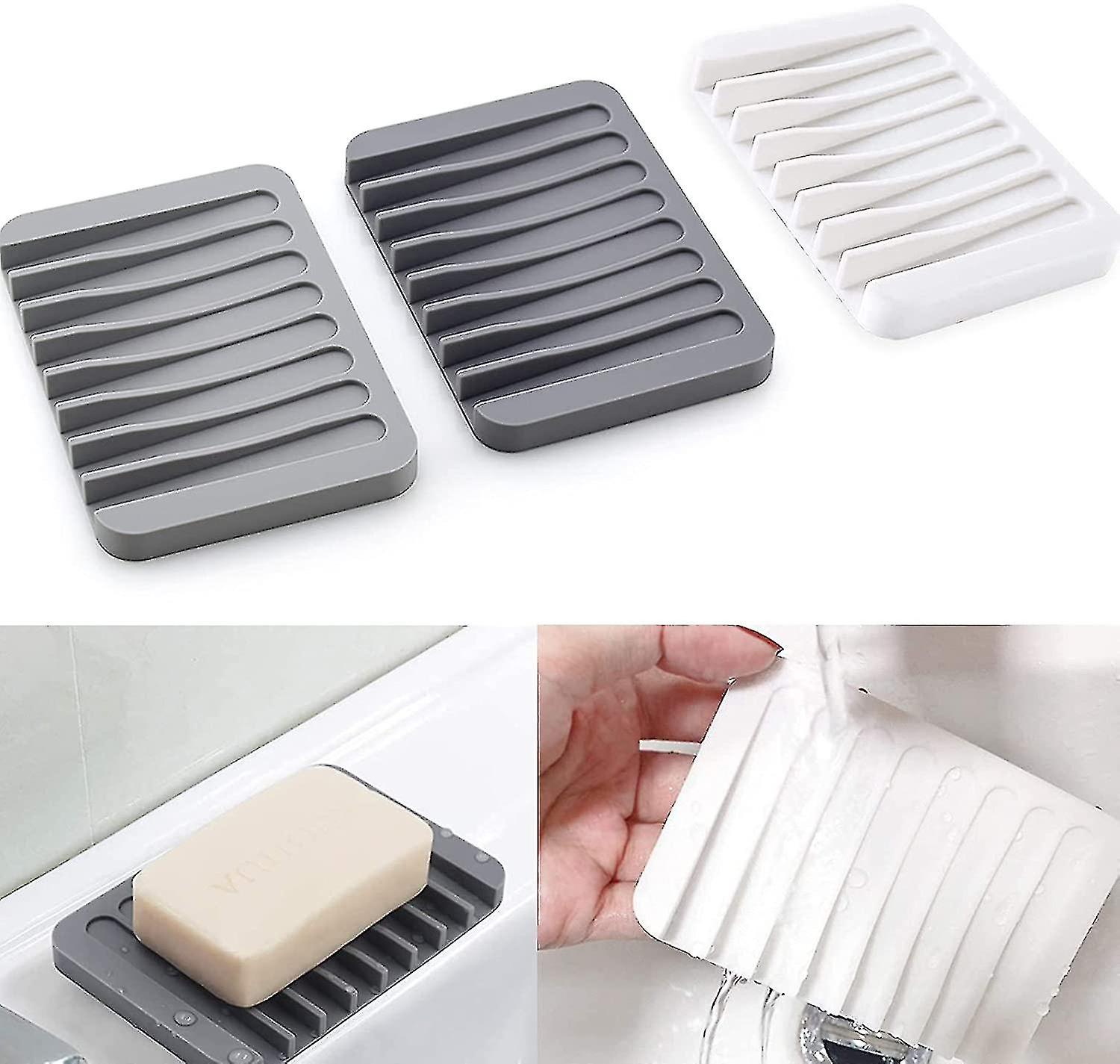 3 Pcs Silic Dish,flexible Silic Dish,non-slip ,easy