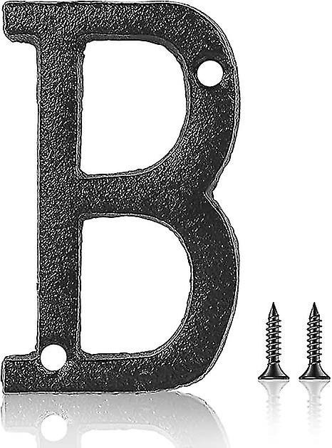 3 Inch Cast Iron House Numbers And Letters, Vintage Cast Iron Home Number Solid Metal Gate Mailbox Numbers, Matching Screws Included