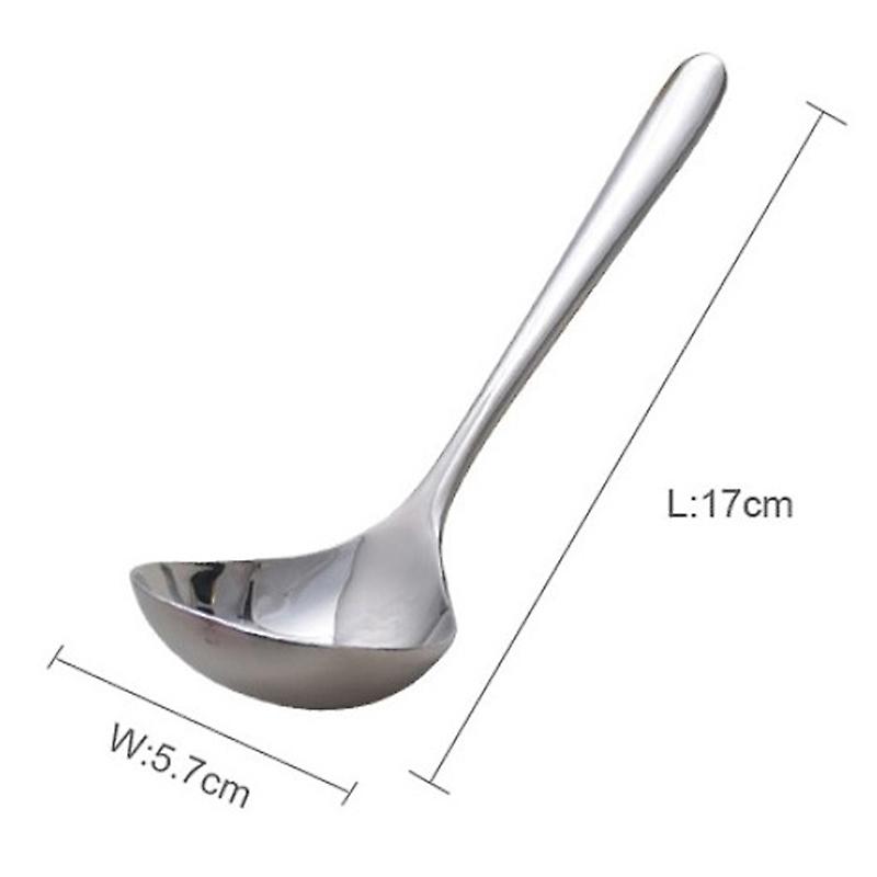 1pc 304 Stainless Steel Soup Spoon Thickened Table Spoon Kitchen Tableware