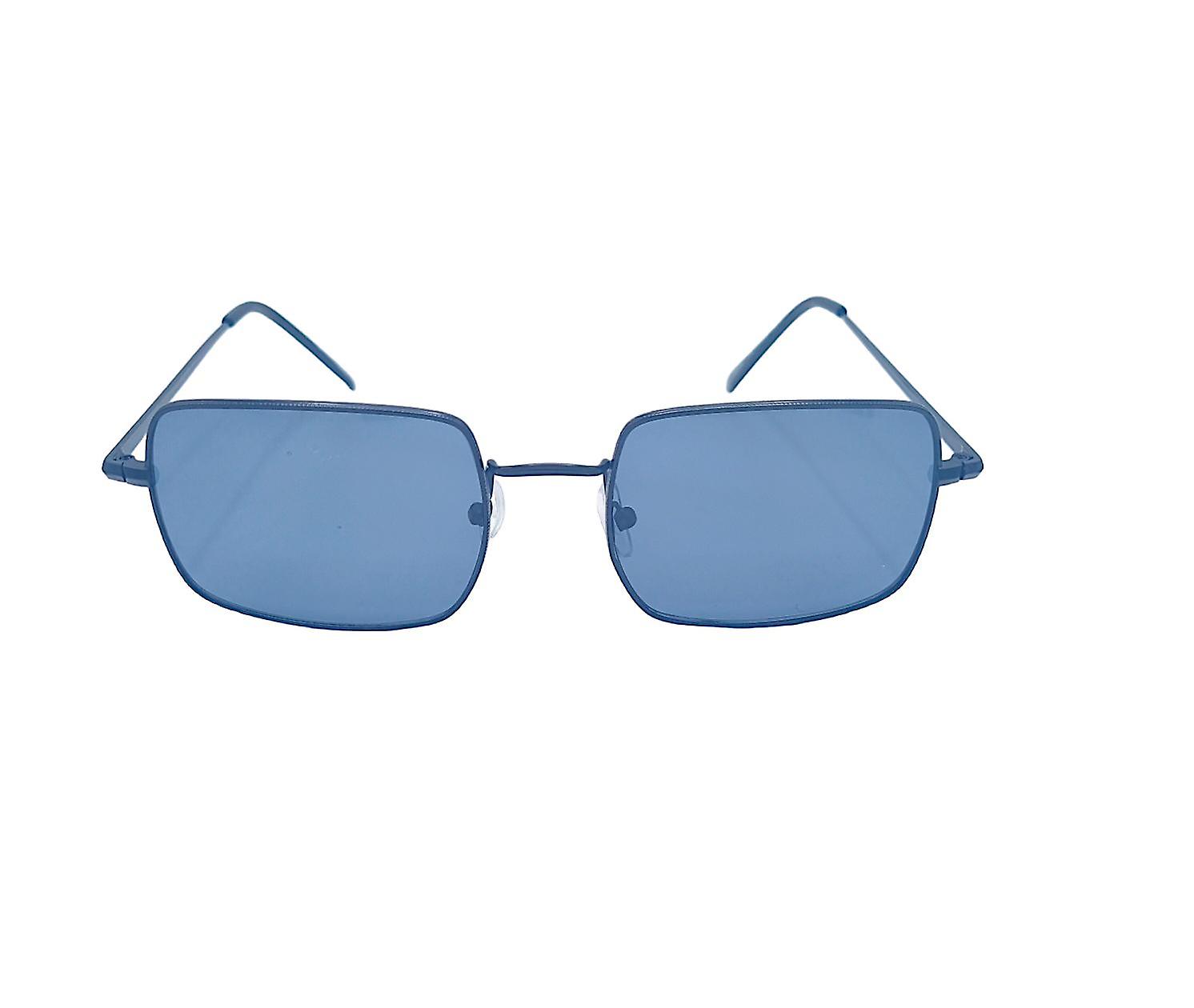 Rectangular Retro Sunglasses - Black