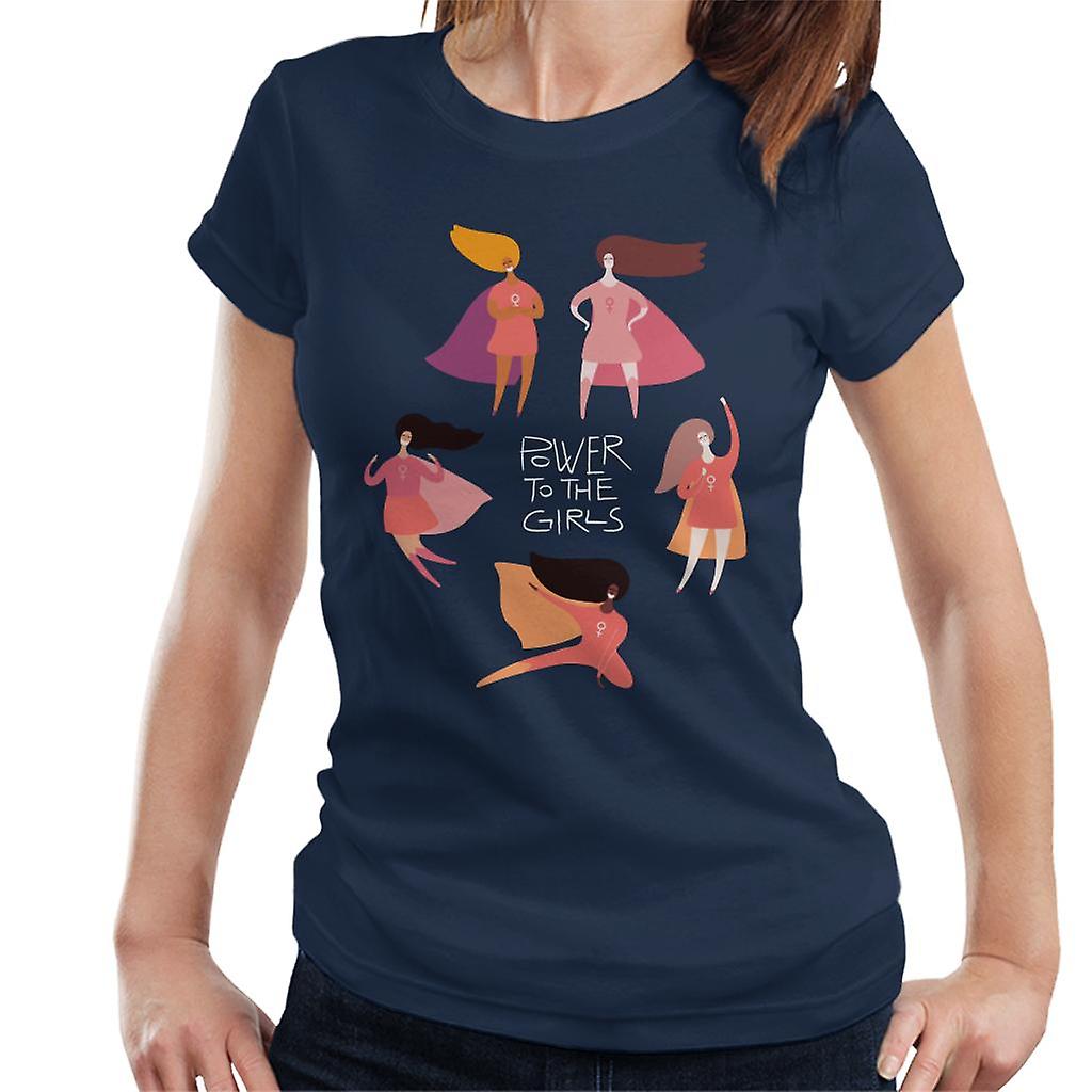 Poder de t-shirt das meninas herói Capes mulheres