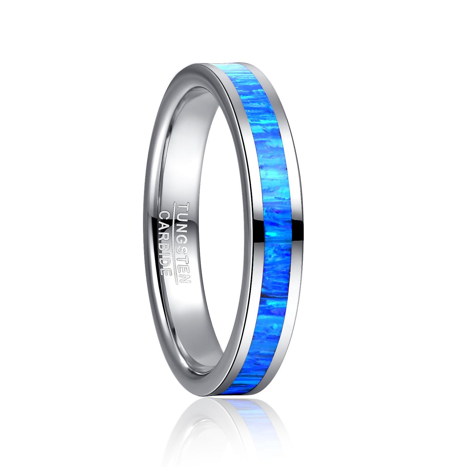 4mm Width Women's Tungsten Carbide Steel Ring