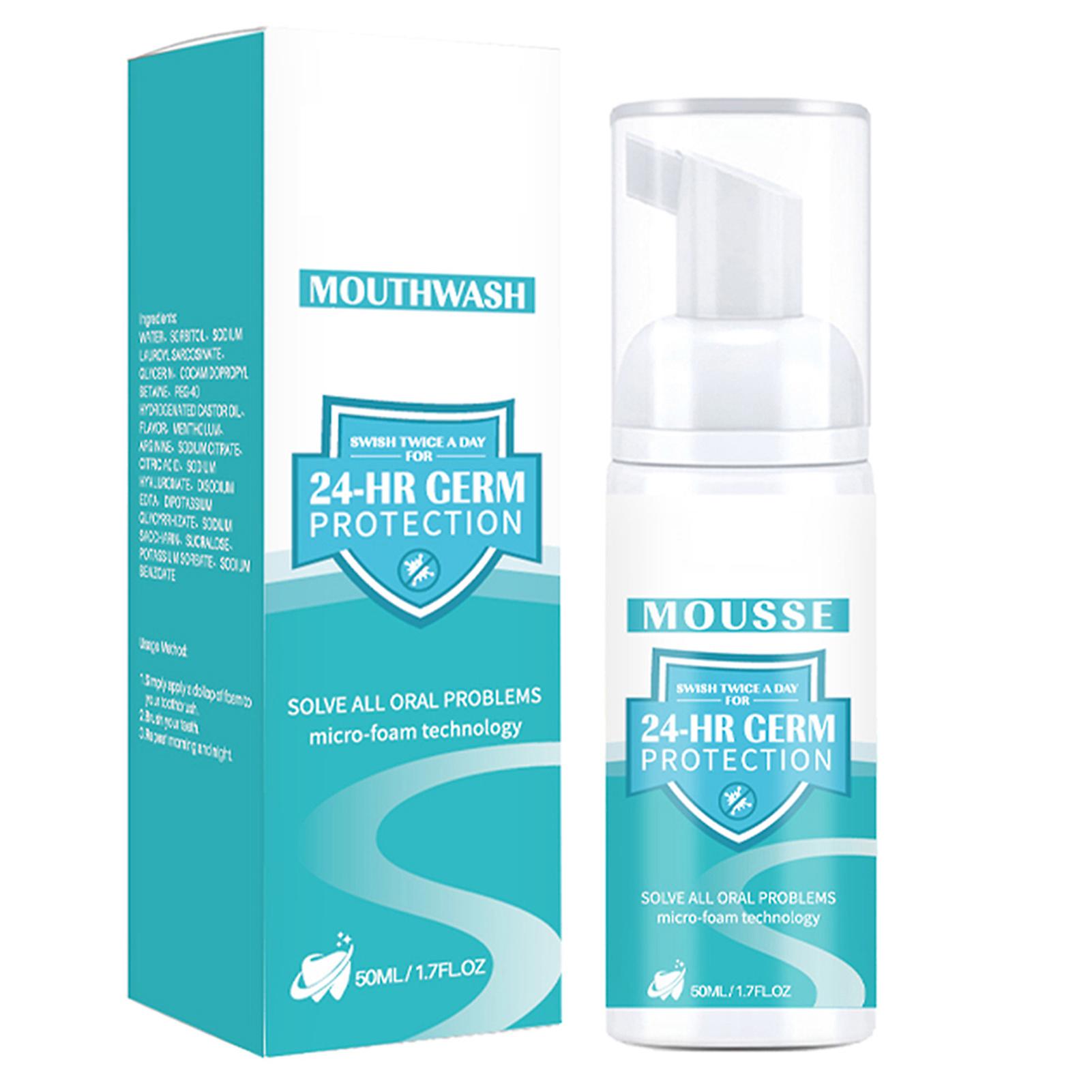 50ML Teeth Cleaning Mousse Refreshing Breath Teeth Brightening Toothpaste