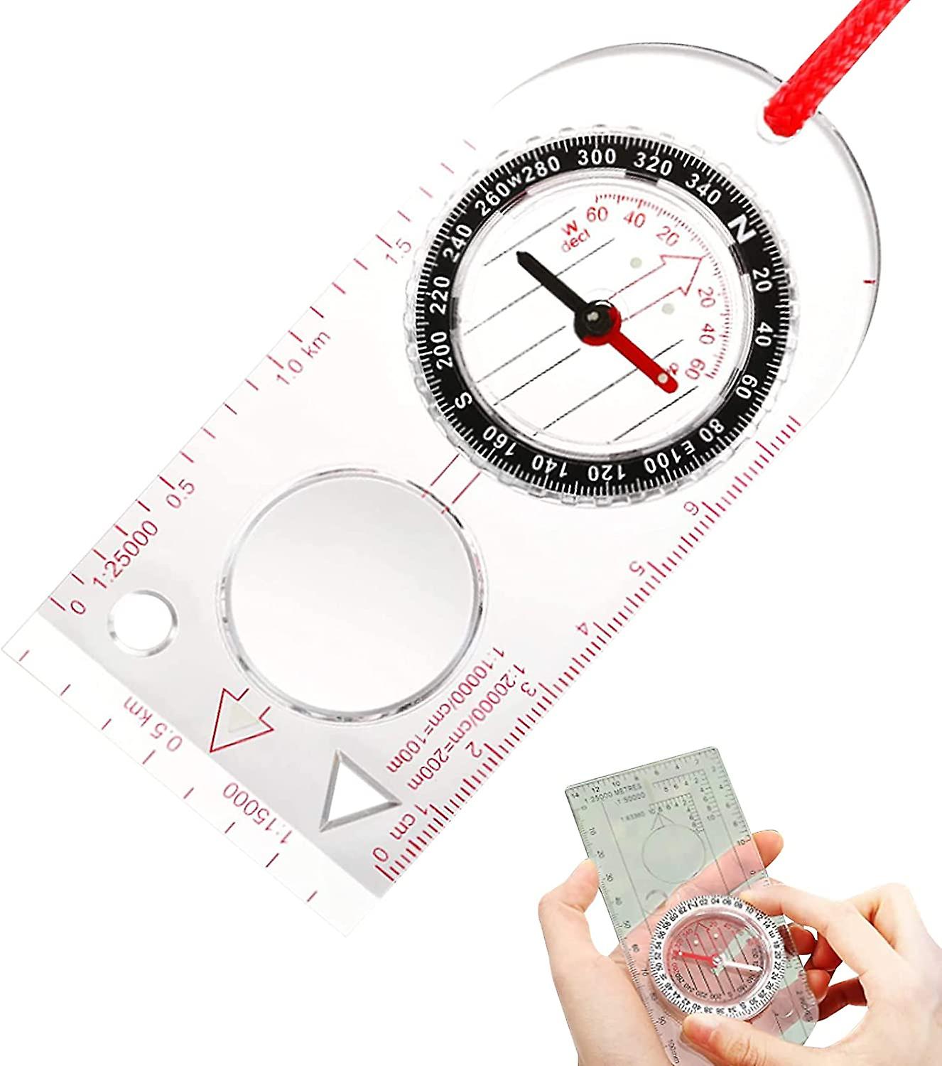 navigation, map ruler, hiking compass for reading, Adjustable for Expedition Map Reading(115 x 57 x 11cm)