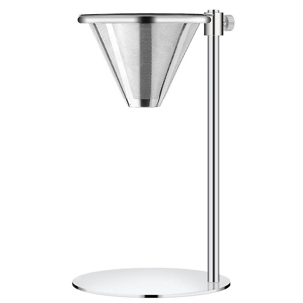 Adjustable Stainless Steel Pour Over Coffee Maker Stand with Drip Cone Filter