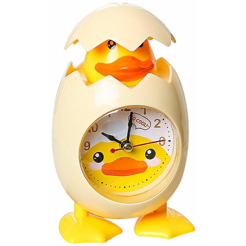 Cartoon Eggshell Desktop Alarm Clock, Stylish Bedside Alarm Clock, Yellow Chick