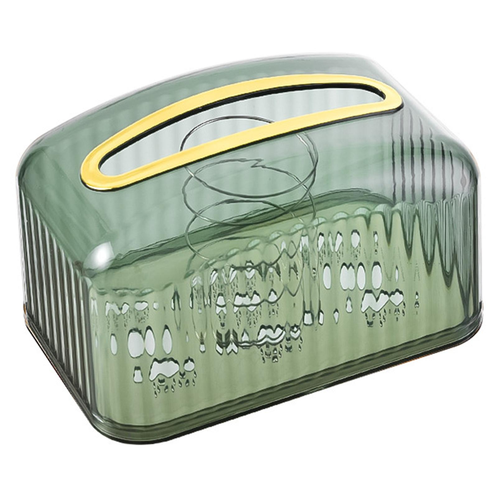 Desktop Plastic Tissue Box Heavy Duty Tissue Dispenser Box