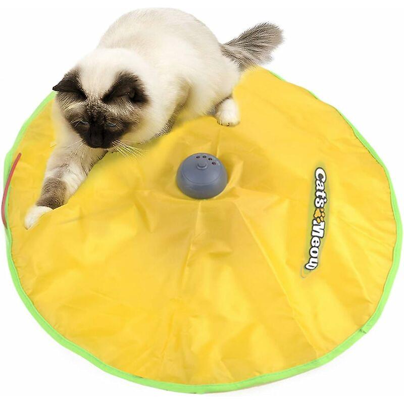 Cat Toy Game Automatic Interactive Rotating Kitten Toy Catcher
