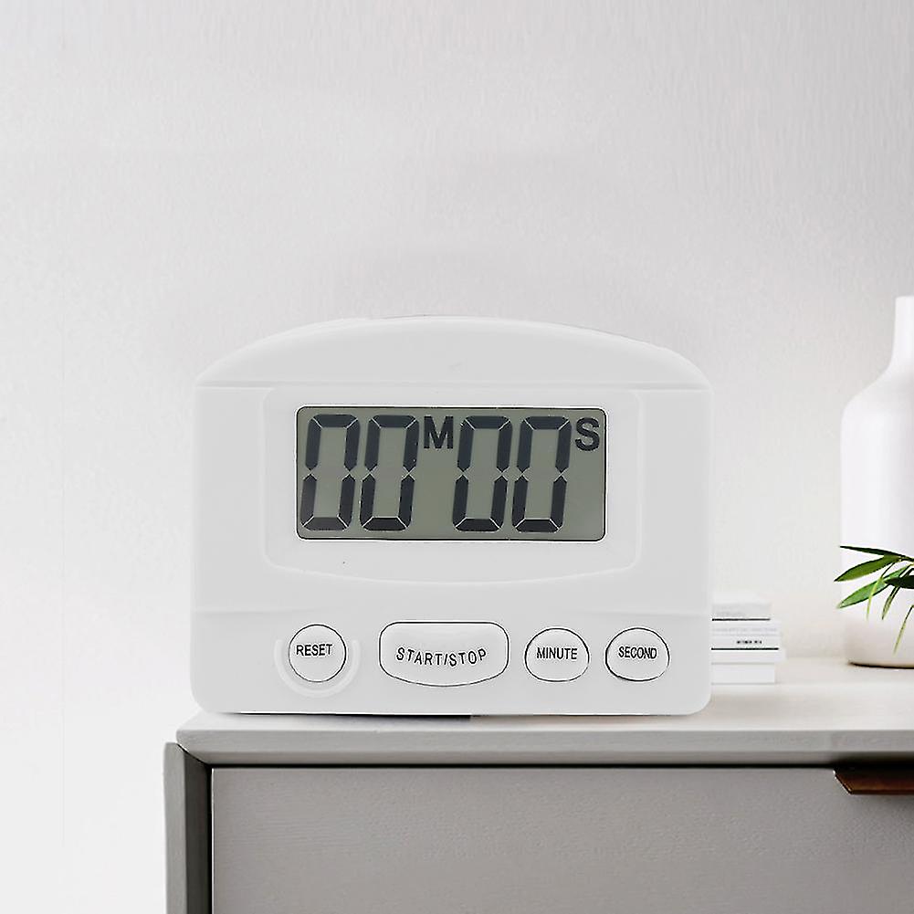 Portable Digital Countdown Timer 99min59s Large LCD White 3.2x2.4in