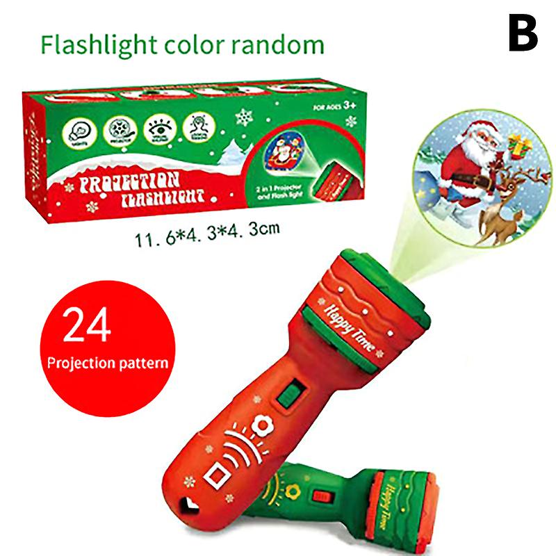 1pc Noël Lampe De Poche Projecteur Père Noël Torche Lampe Joyeux Noël Decor