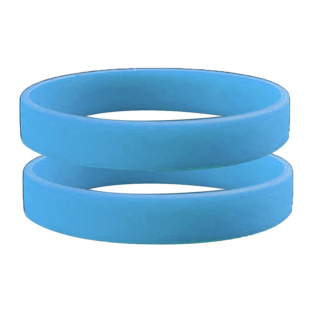 2 قطعة الرجال النساء سيليكون الأساور لون الصلبة الرياضة سوار الإسورة هدية