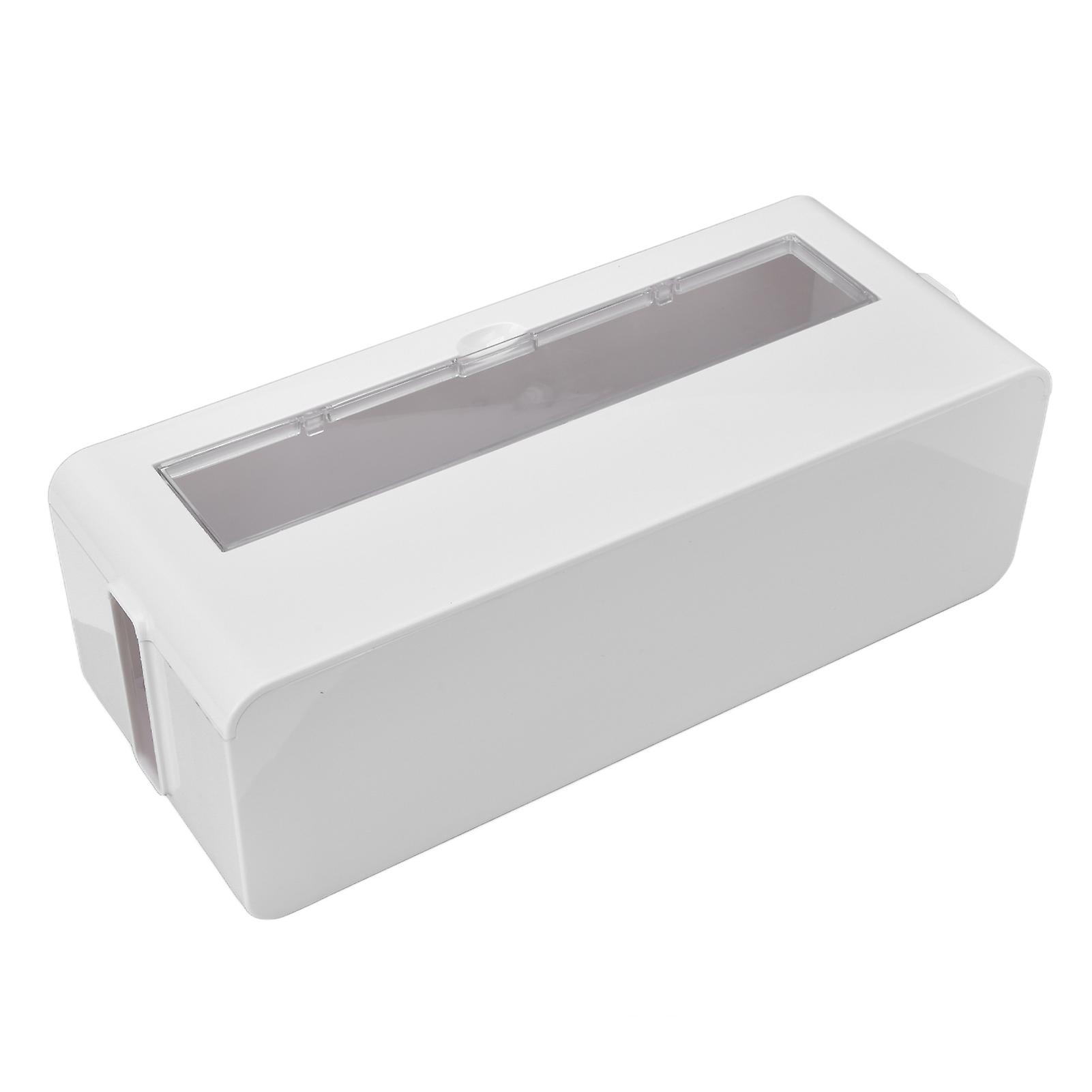 Dustproof Multifunctional Cable Organizer Box for Power Cords and Sockets