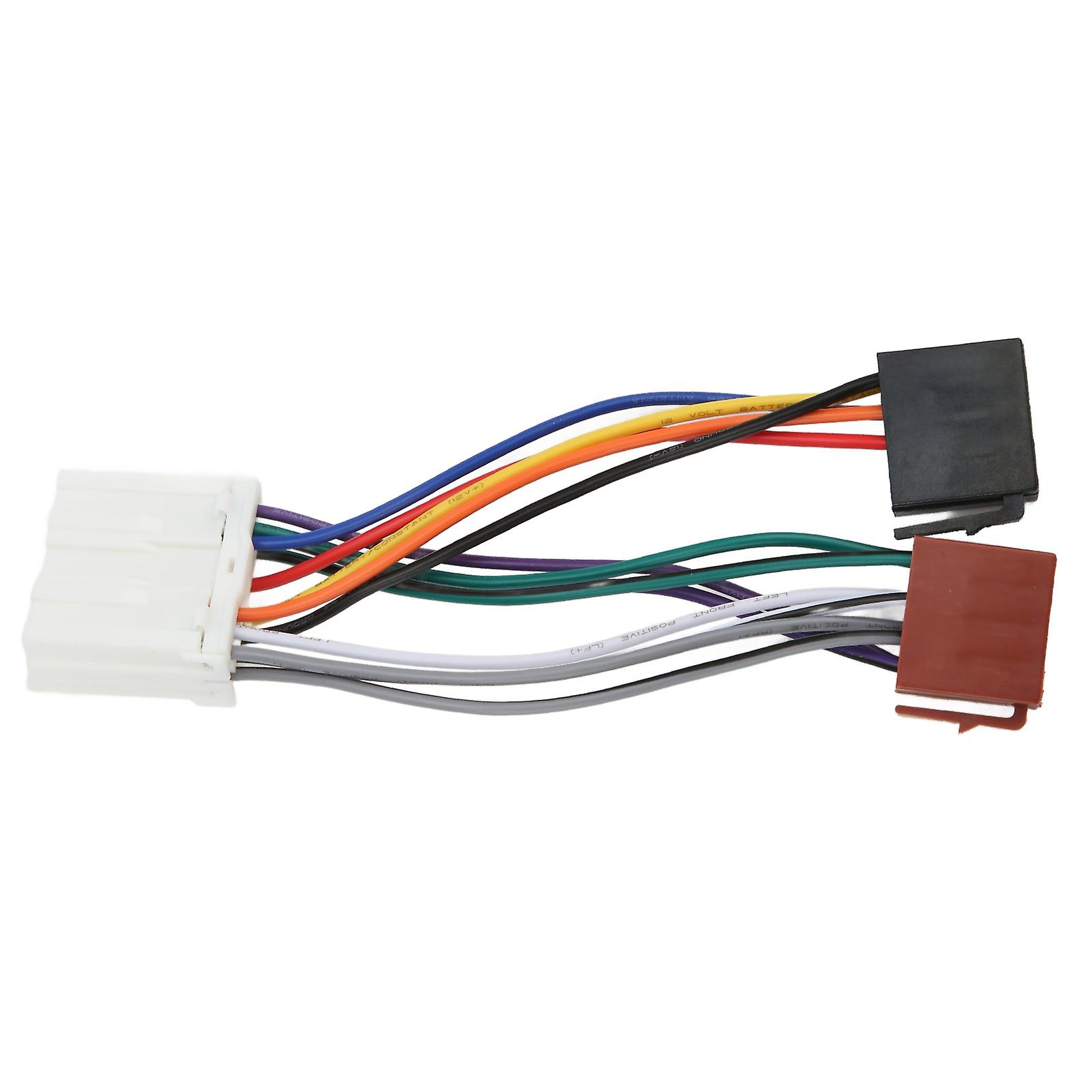 Plastic Flexible CD Player Adapter for ISO Radio Wiring Harness Replacement for Mitsubishi Lancer Pajero