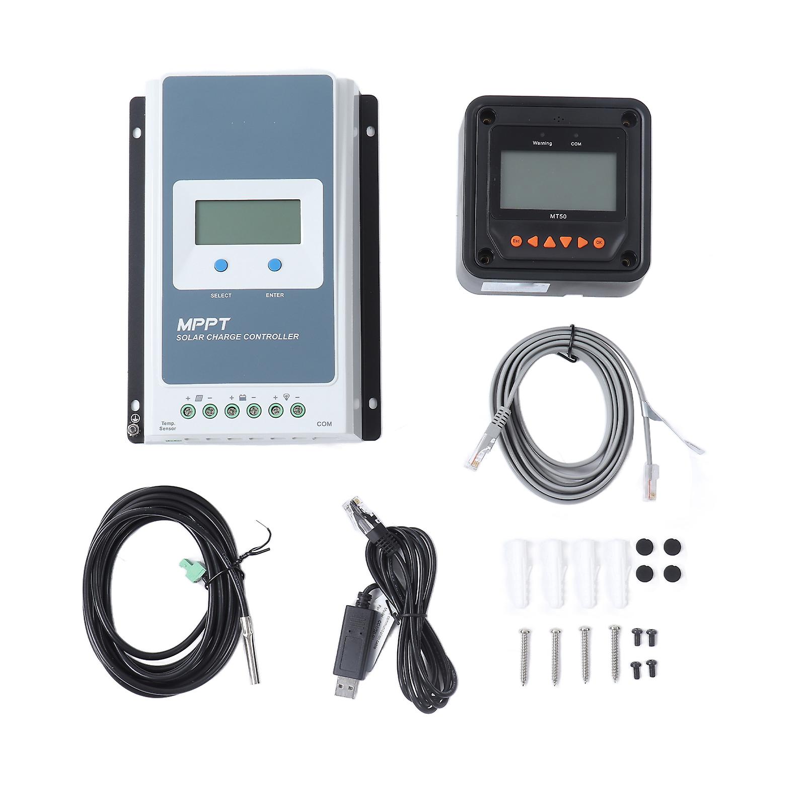MPPT Solar Controller Kit Photovoltaic Charge Discharge Controller with Temperature Probe