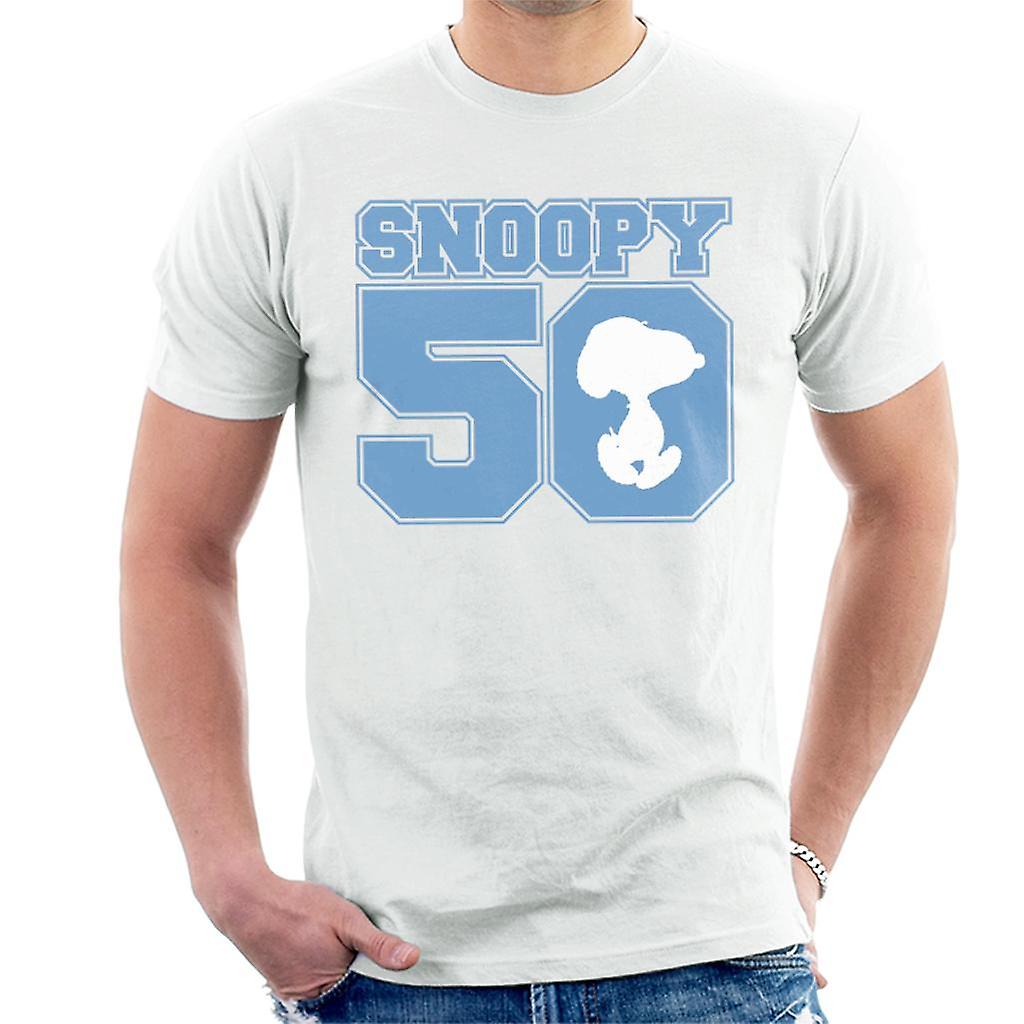 Peanuts Snoopy 50 Text Design Men's Camiseta