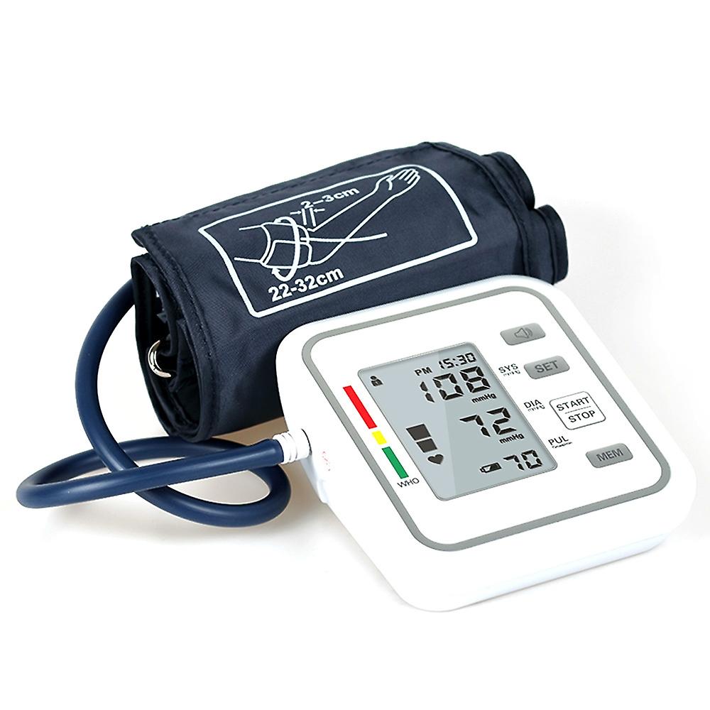 Upper Arm Style Automatic Electronic Blood Pressure Monitor with Large LCD Display Digital Intellige