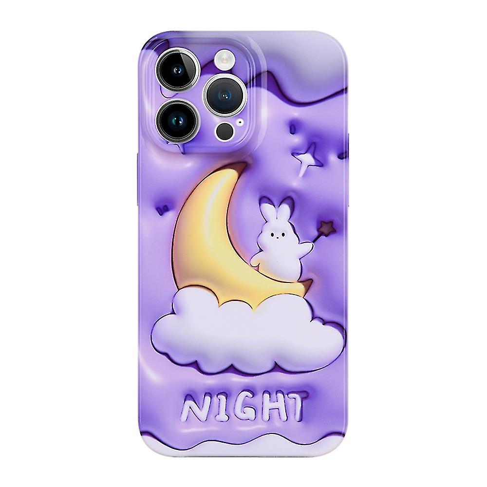 Pc Phone Case For Iphone 13 Pro Max Moon Rabbit