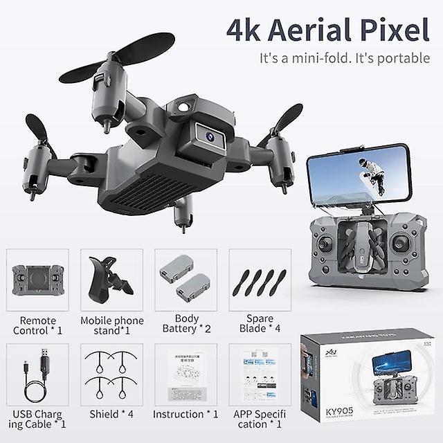 Ky905 Mini Drone With 4k Camera Hd-foldable Drones Quadcopter One-key Return Fpv Follow Me Rc Helicopter Quadrocopter Kid's Toys