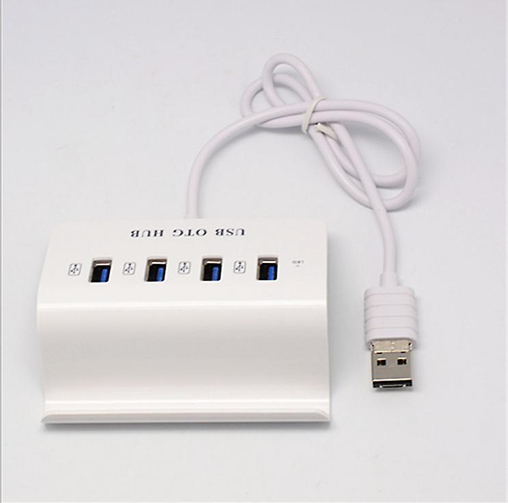 4 USB OTG HUB for Tablet, Mobile, PC & Laptop Mobile Phone Dock Stand & Cable with Convertible USB to USB-C Port Connector